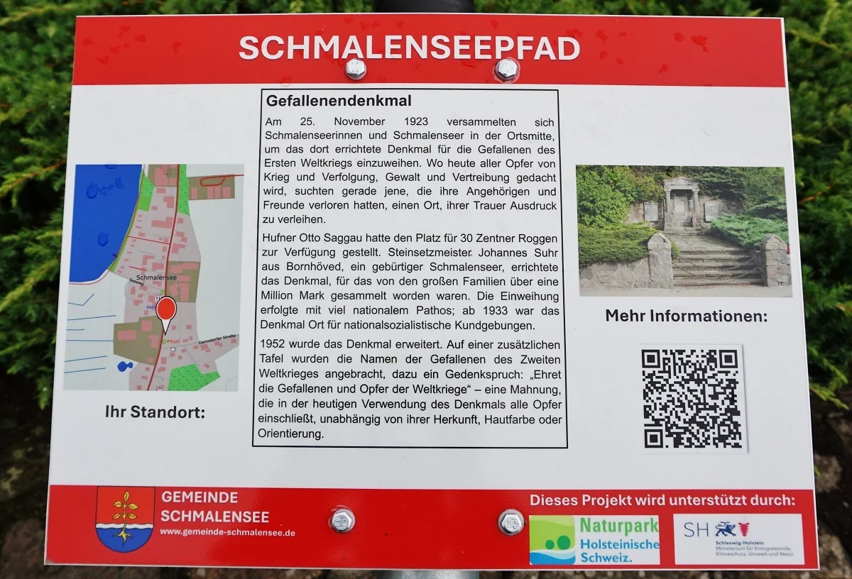 Schmalenseepfad - Gefallenendenkmal