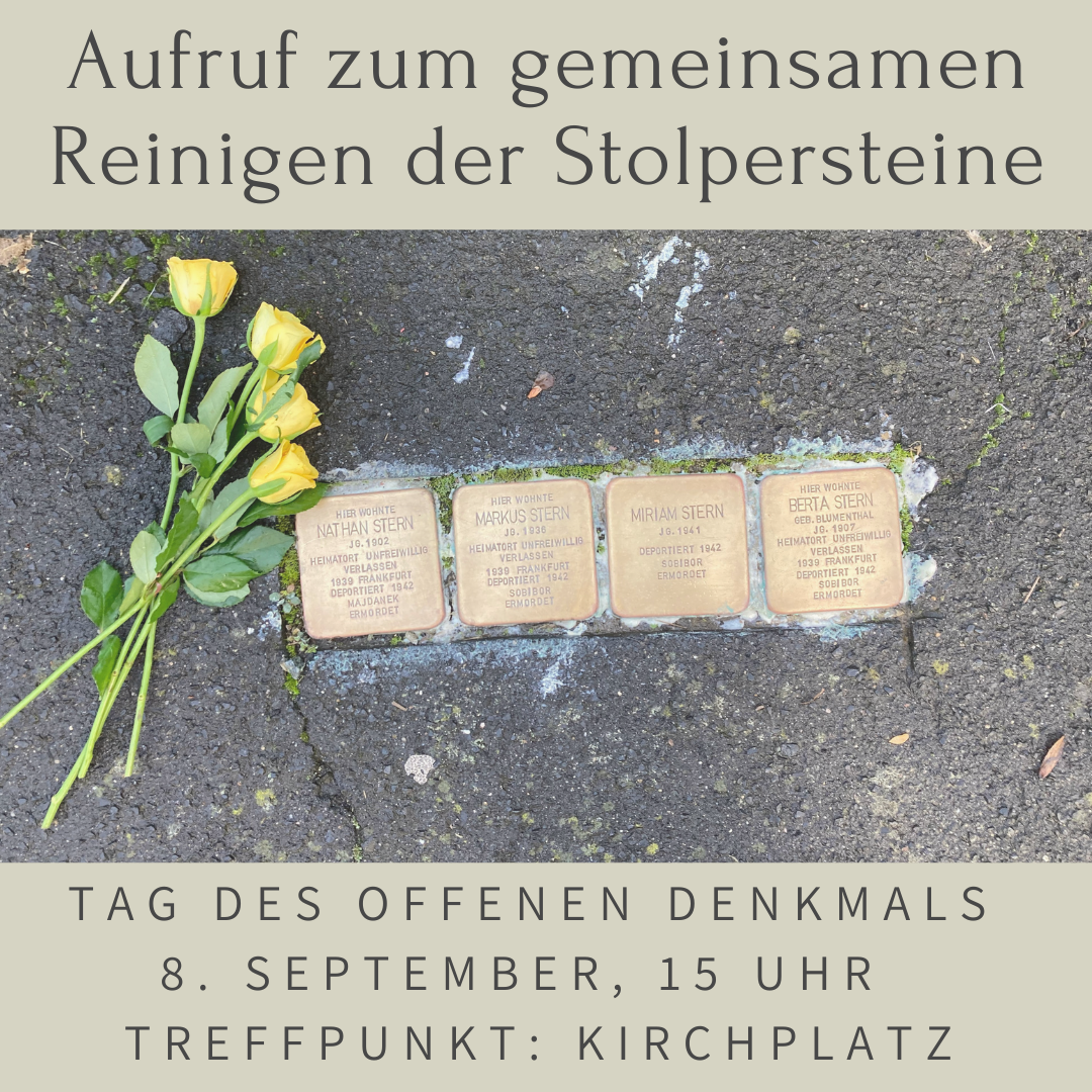 2024 Reinigung Stolpersteine