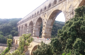Äquadukt Pont du Gard unweit von Nimes