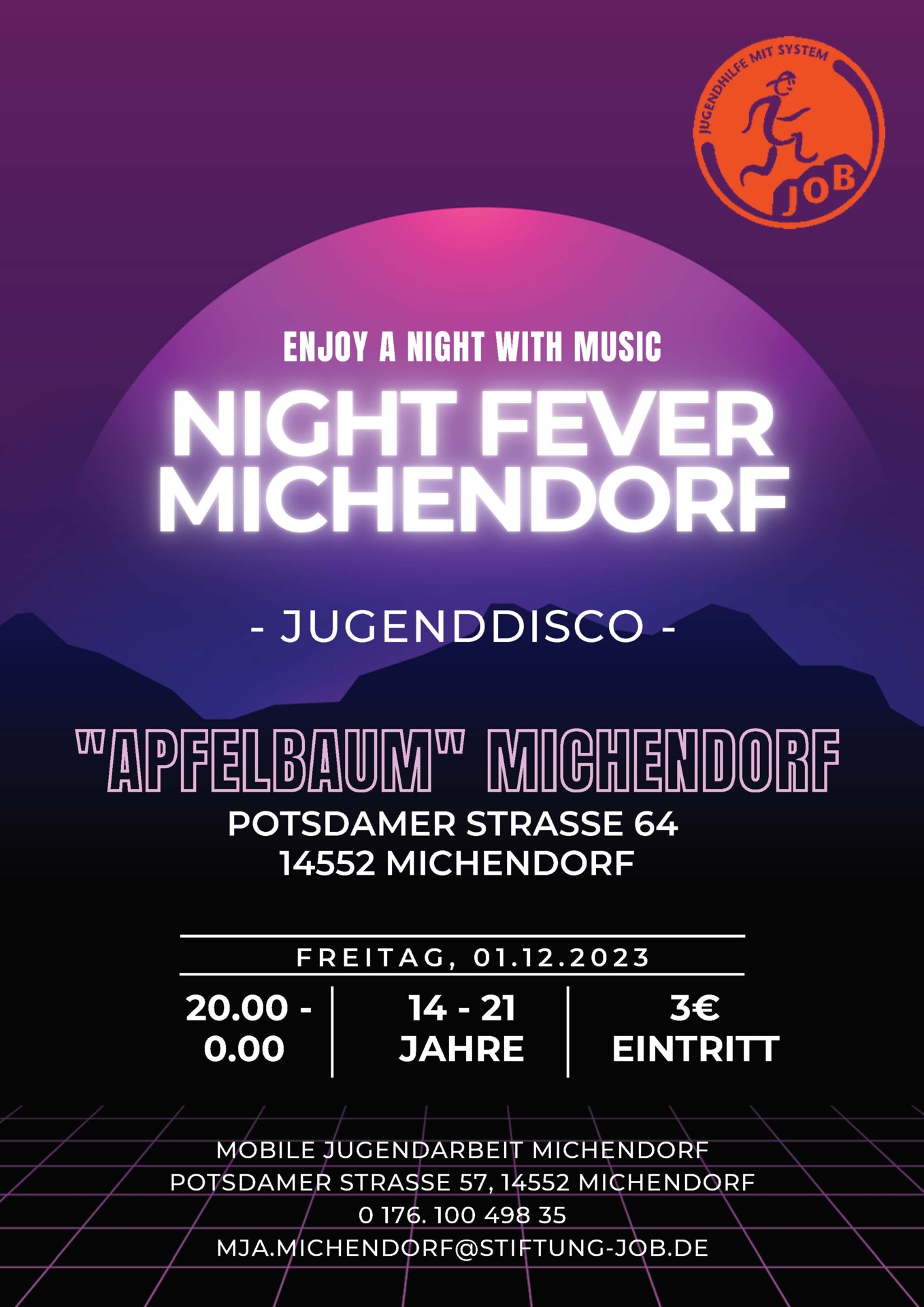 Purple Disco Club Party Flyer