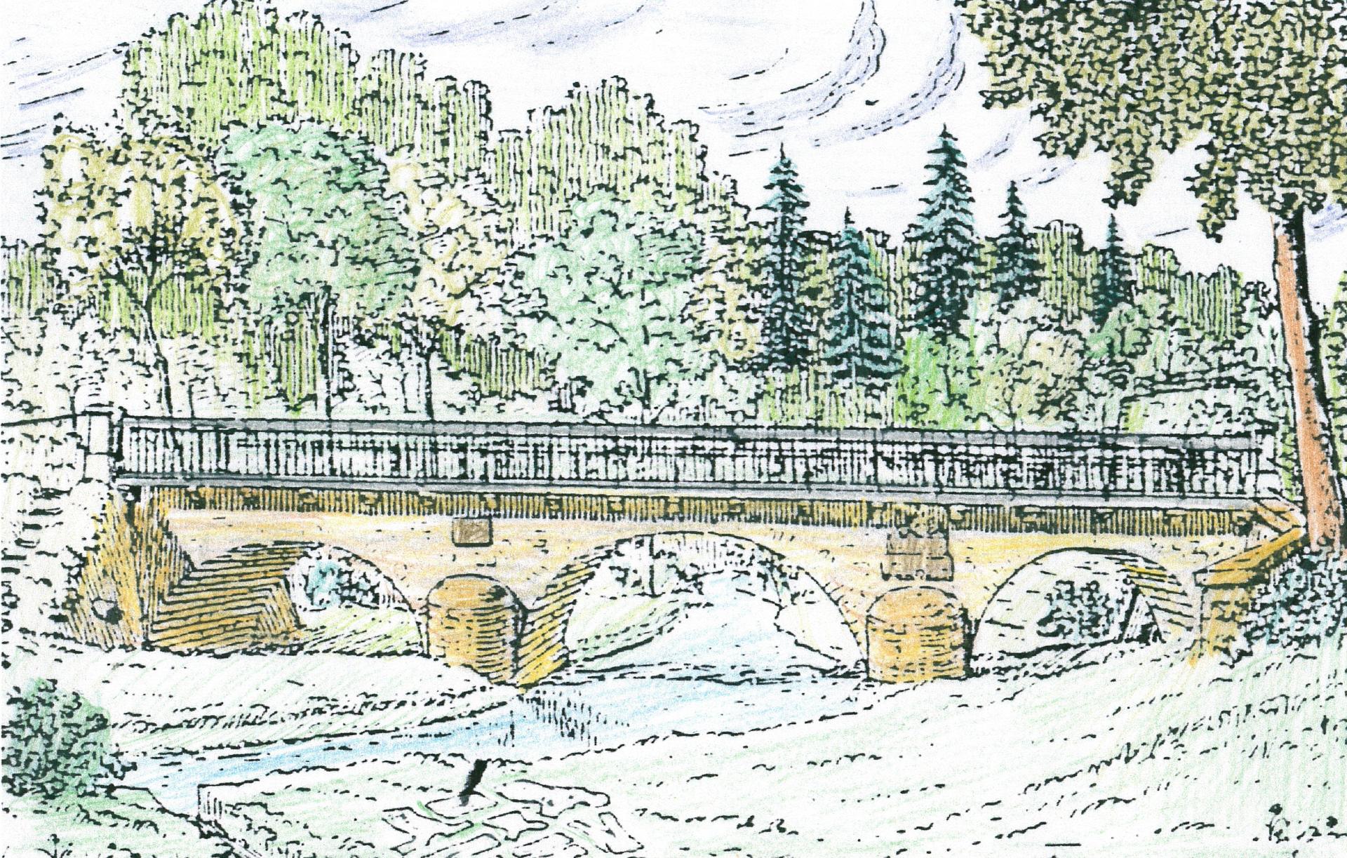 Zeichnung Bader-Brücke