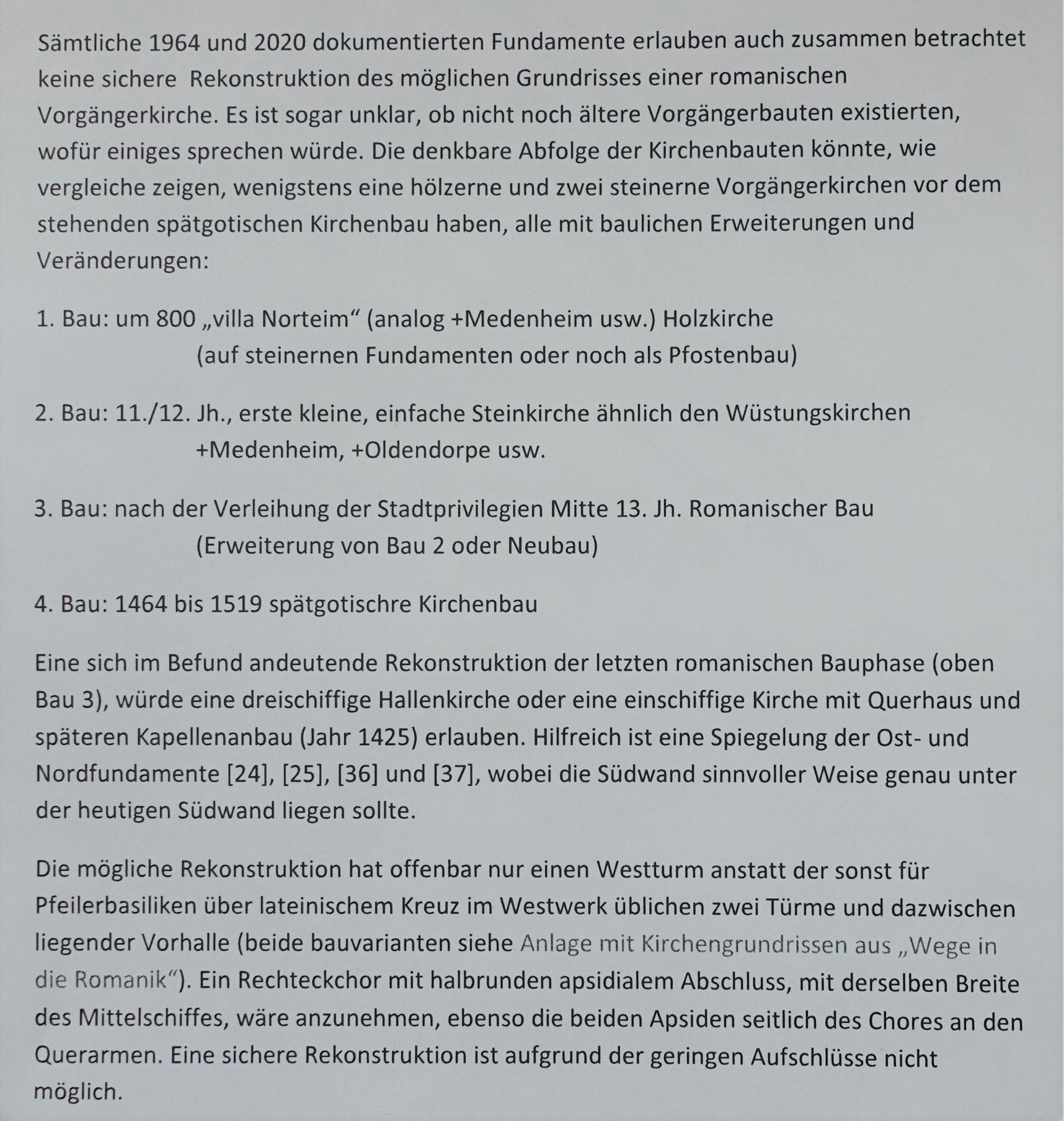 Ausschnitt aus dem Grabungsabschlussbericht , auch geschrieben für die Benehmensherstellung mit dem NLD- Außenstelle Braunschweig UDSchB Northeim