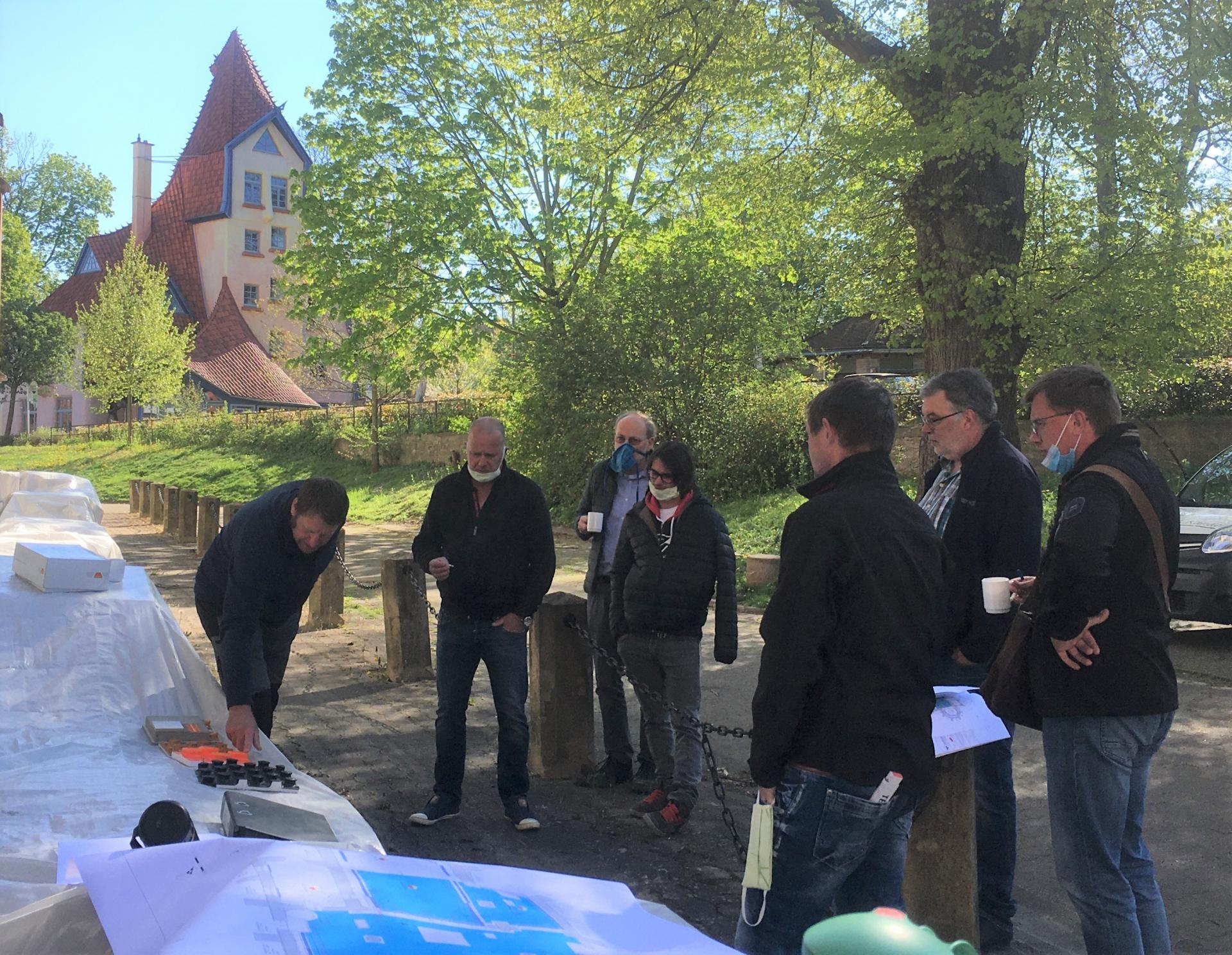 Ortstermin mit M.Kunde, J.Reinhardt, C.Steigertahl, Sohn Reinhardt, F.Wagner, M.Täubert und G.Jauch vom 22.04.20 Ortstermin mit M.Kunde, J.Reinhardt, C.Steigertahl, Sohn Reinhardt, F.Wagner, M.Täubert und G.Jauch vom 22.04.20