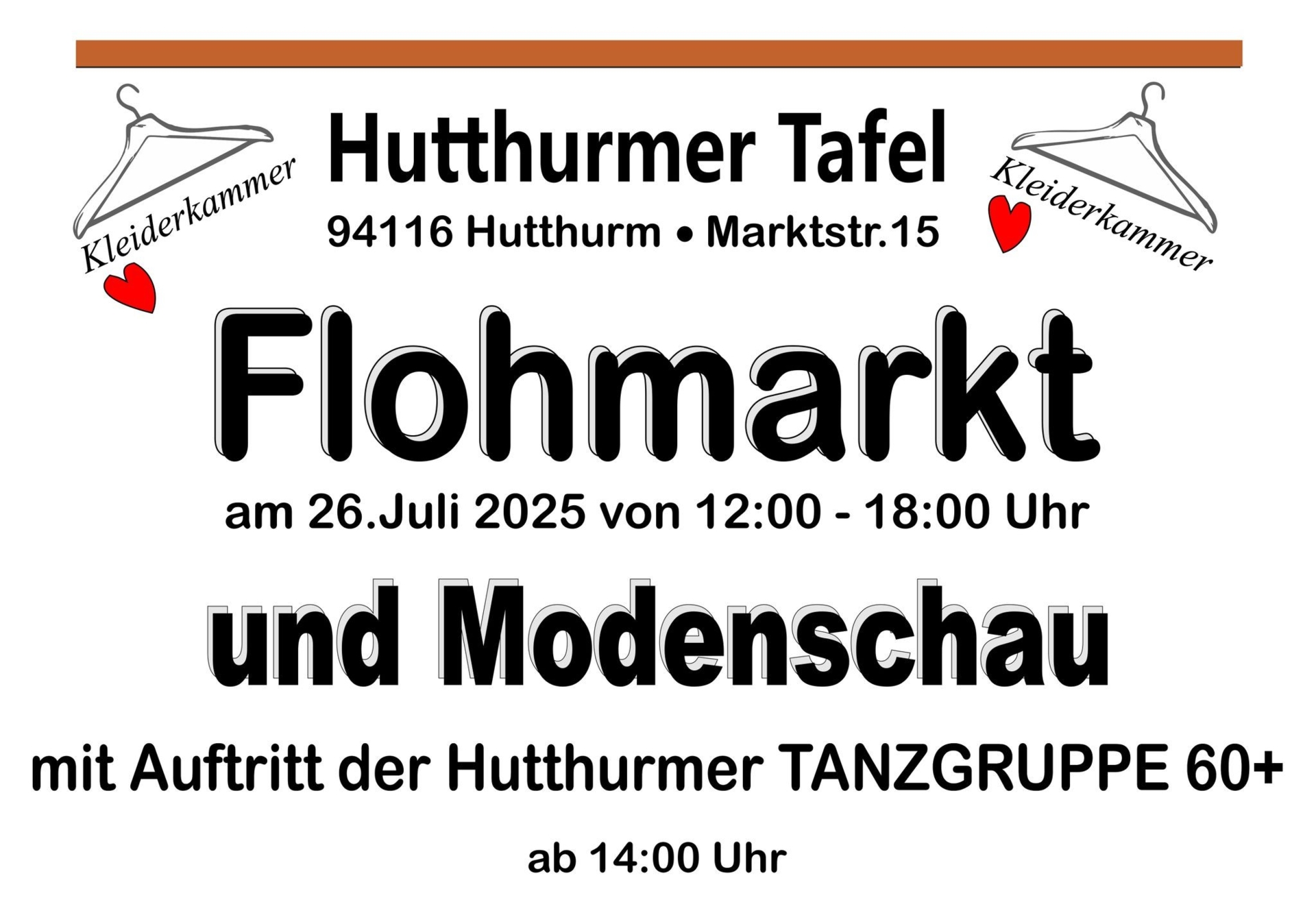 Flohmarkt und Modenschau