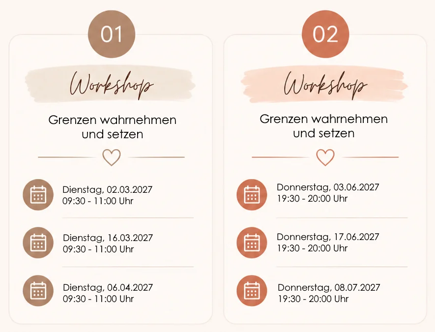 Workshop 4 - Grenzen wahrnehmen und setzen