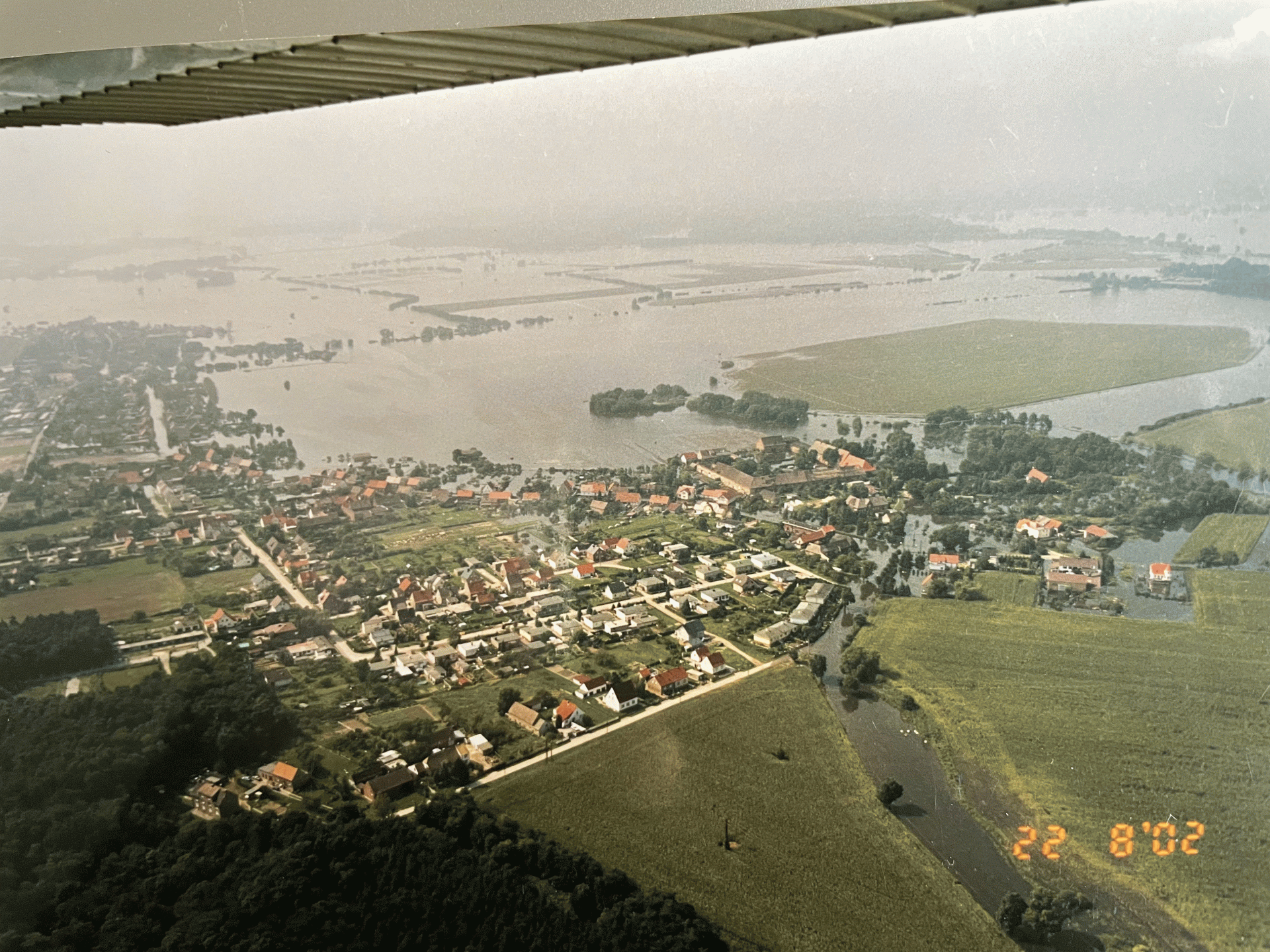 Hochwasser in Seegrehna 2002