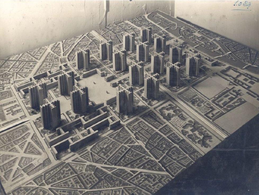 Plan Voisin, Paris, von Le Corbusier 1925