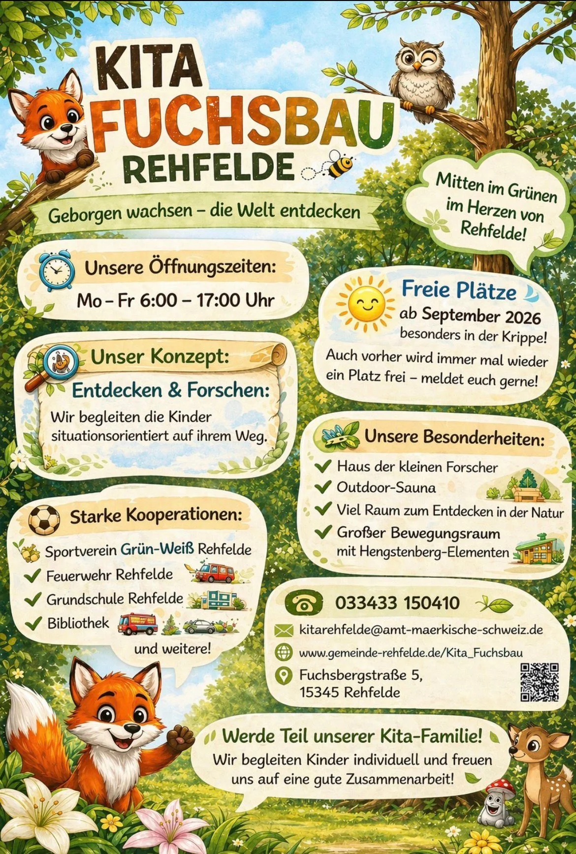 Flyer der Kita