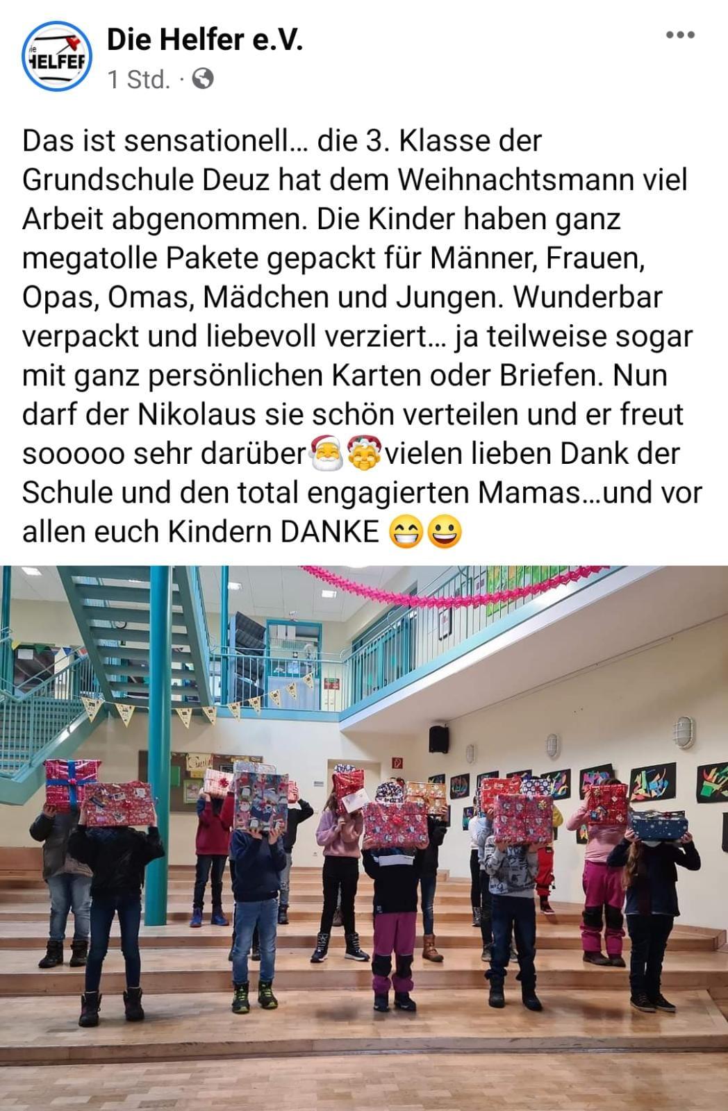 Weihnachtsaktion Schuhkarton