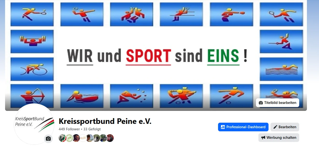 Kreissportbund Peine – Facebook-Seite