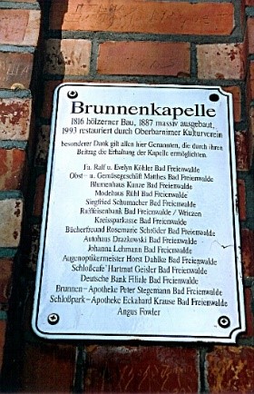 Brunnenkapelle Infoschild