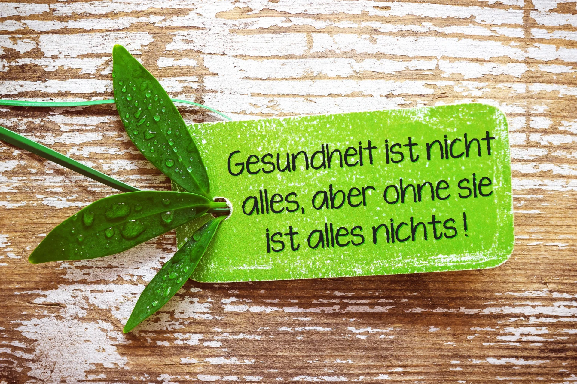 Gesundheit Spruch