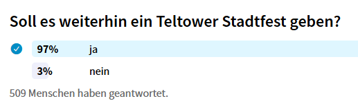 Analog Soll es weiterhin ein Stadtfest geben