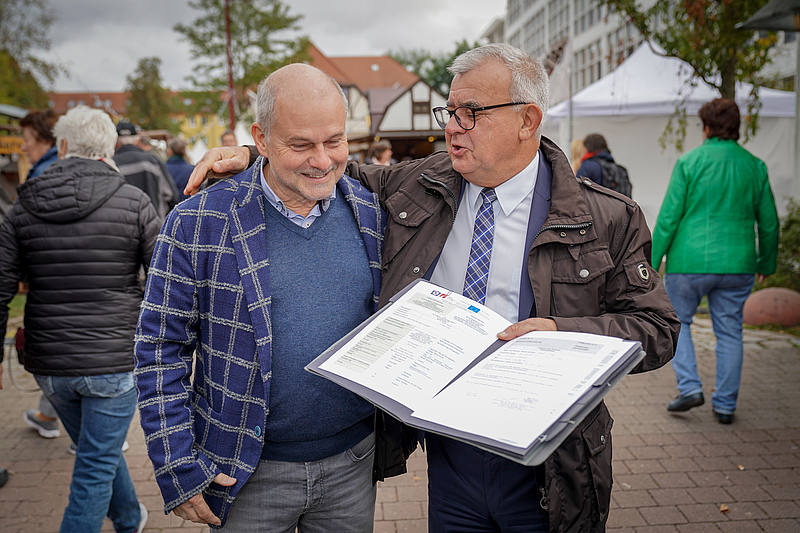 Die Bürgermeister auf dem Teltower Stadtfest 2019, Foto Stadt Teltow  D. Pagels
