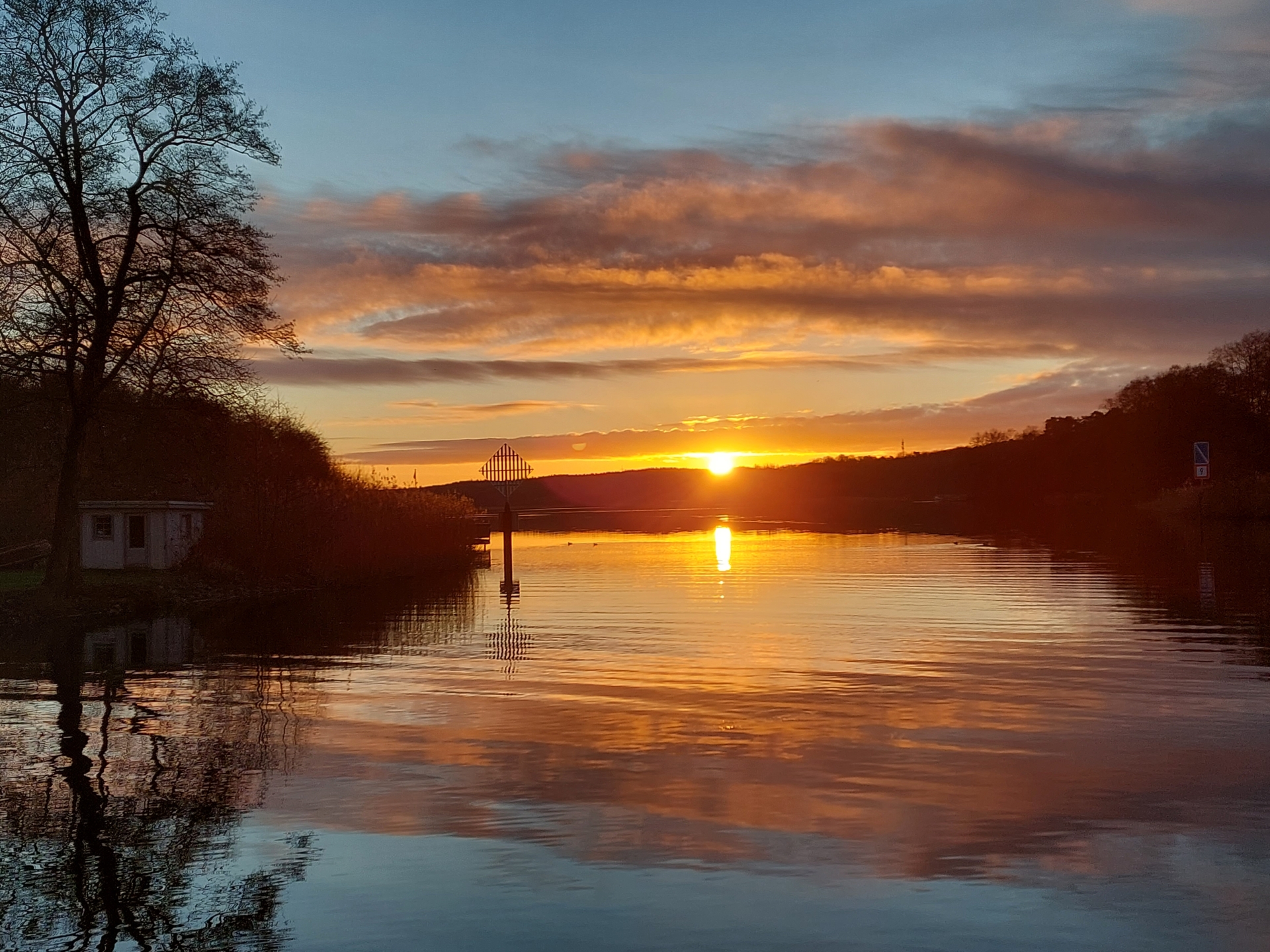 Sonnenuntergang Plauer See