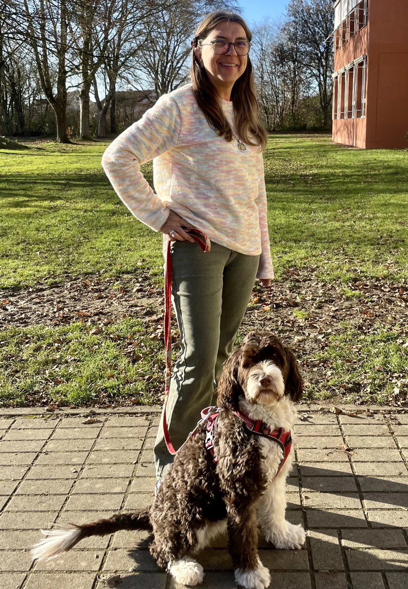 Gerda Schrodi mit Amber