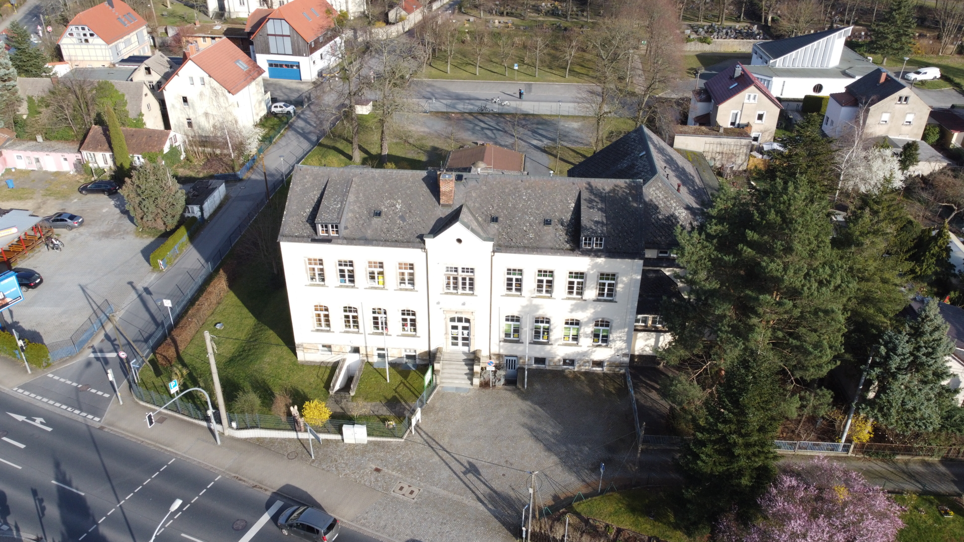 Draufsicht Vereinshaus Ottendorf-Okrilla