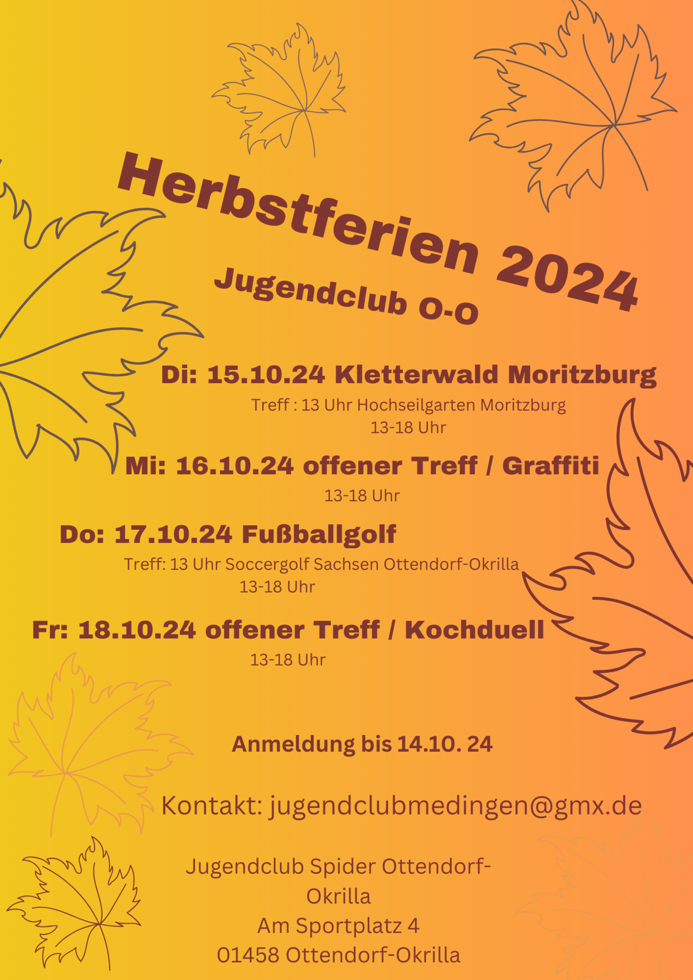 Herbstferien 2024 programm