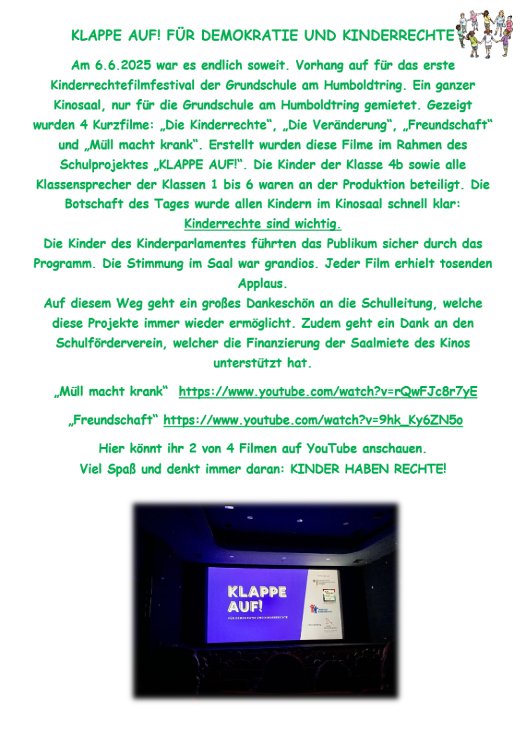 Klappe auf
