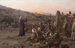 Wilhelm Gentz: Der Prediger in der Wüste, 1888, Museum Neuruppin, Leihgabe Privatbesitz