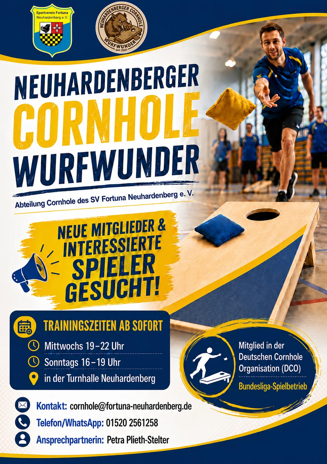 Cornhole werbung