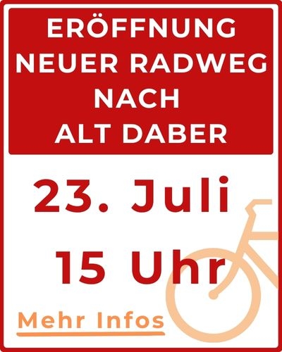 Eröffnung Radweg Alt Daber
