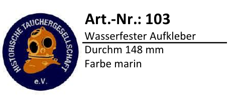 Wasserfester Aufkleber