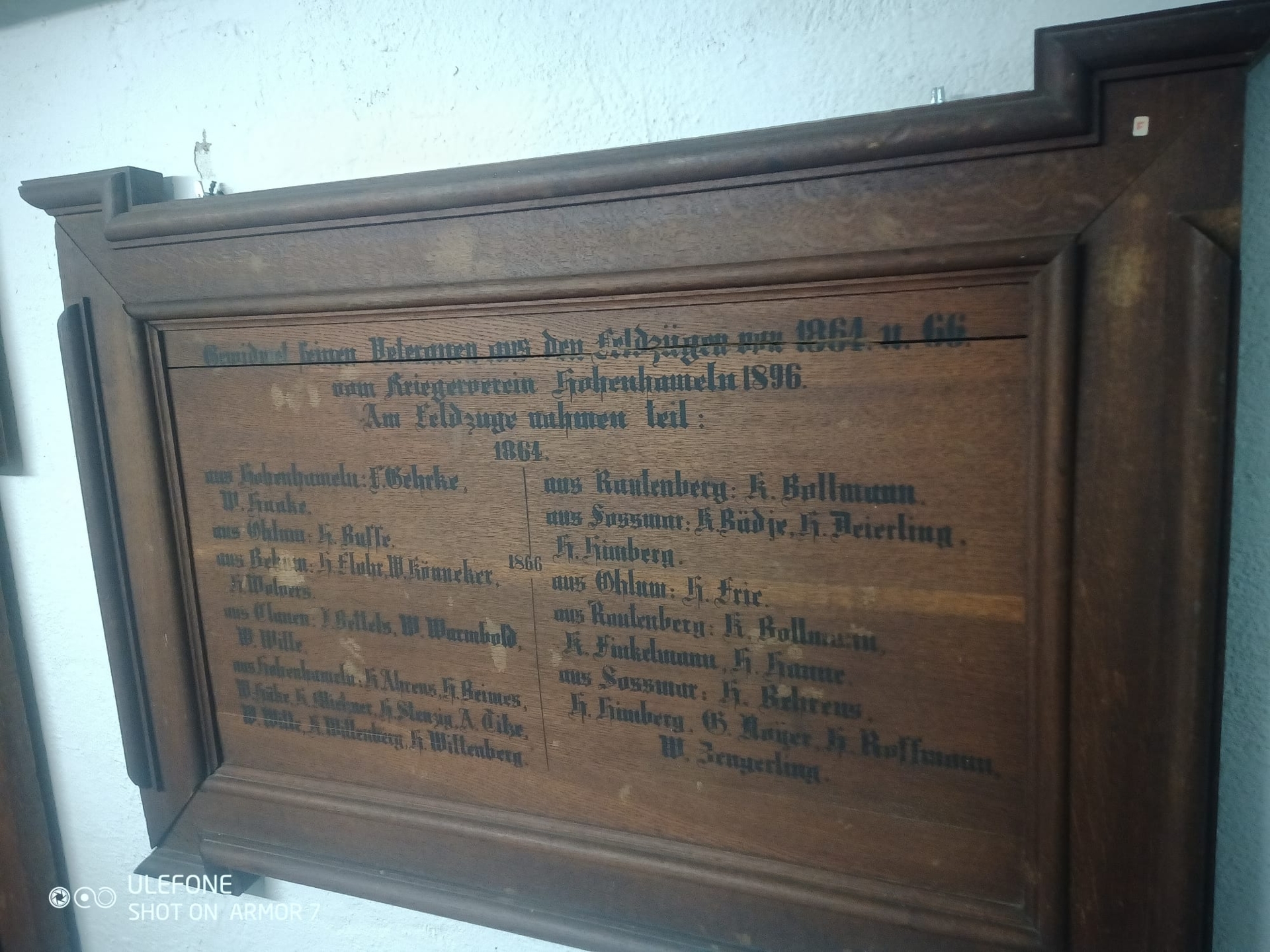 Abbildung 1: Gefalle 1870/1871