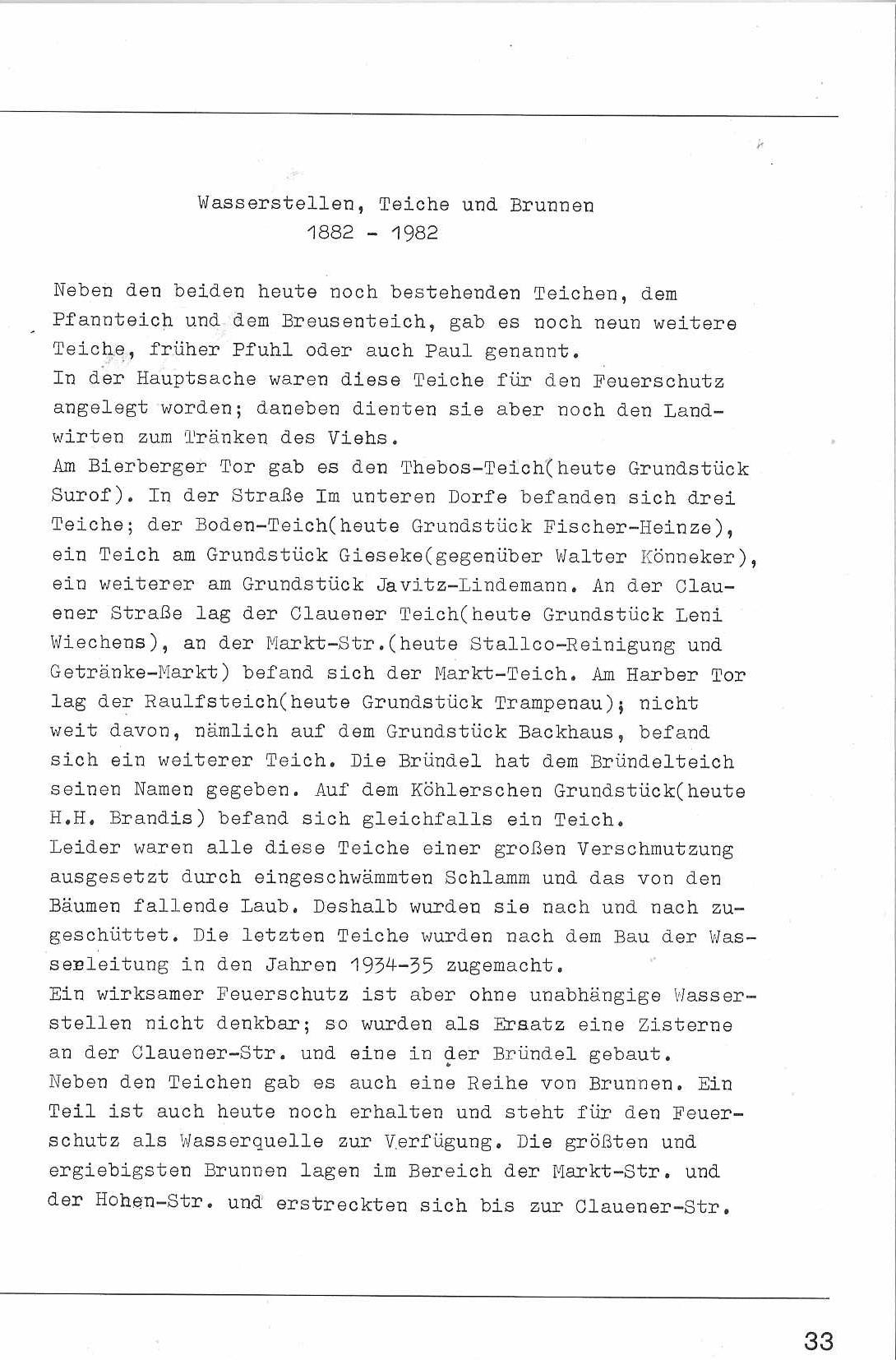 Wasserstellen in Hohenhameln