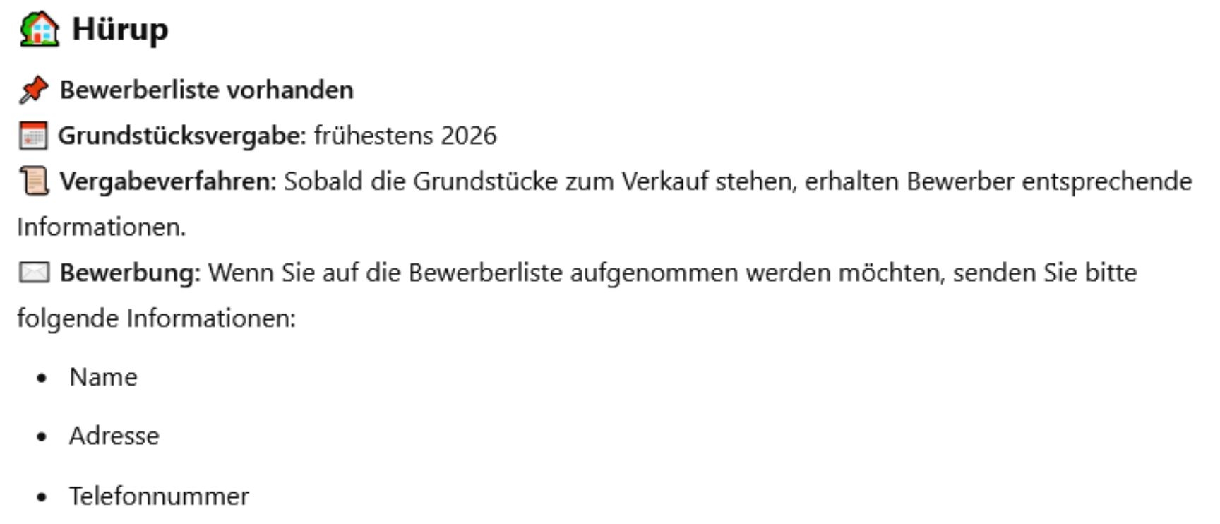 Hürup Baugrundstücke