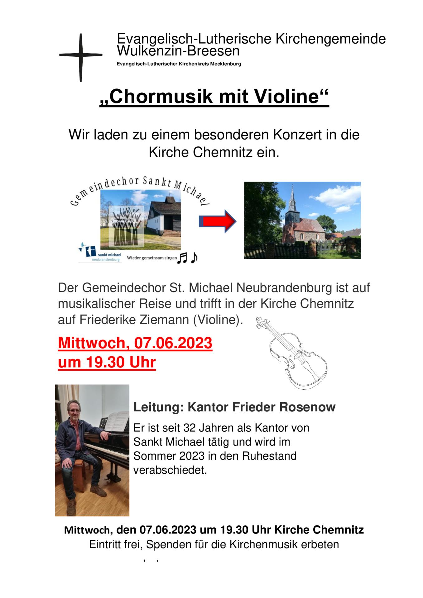 Chormusik in Rosenow