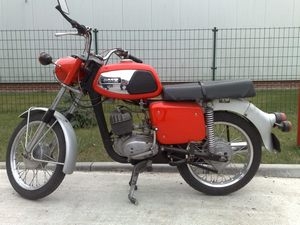 Melder-Krad vom Typ MZ TS 150