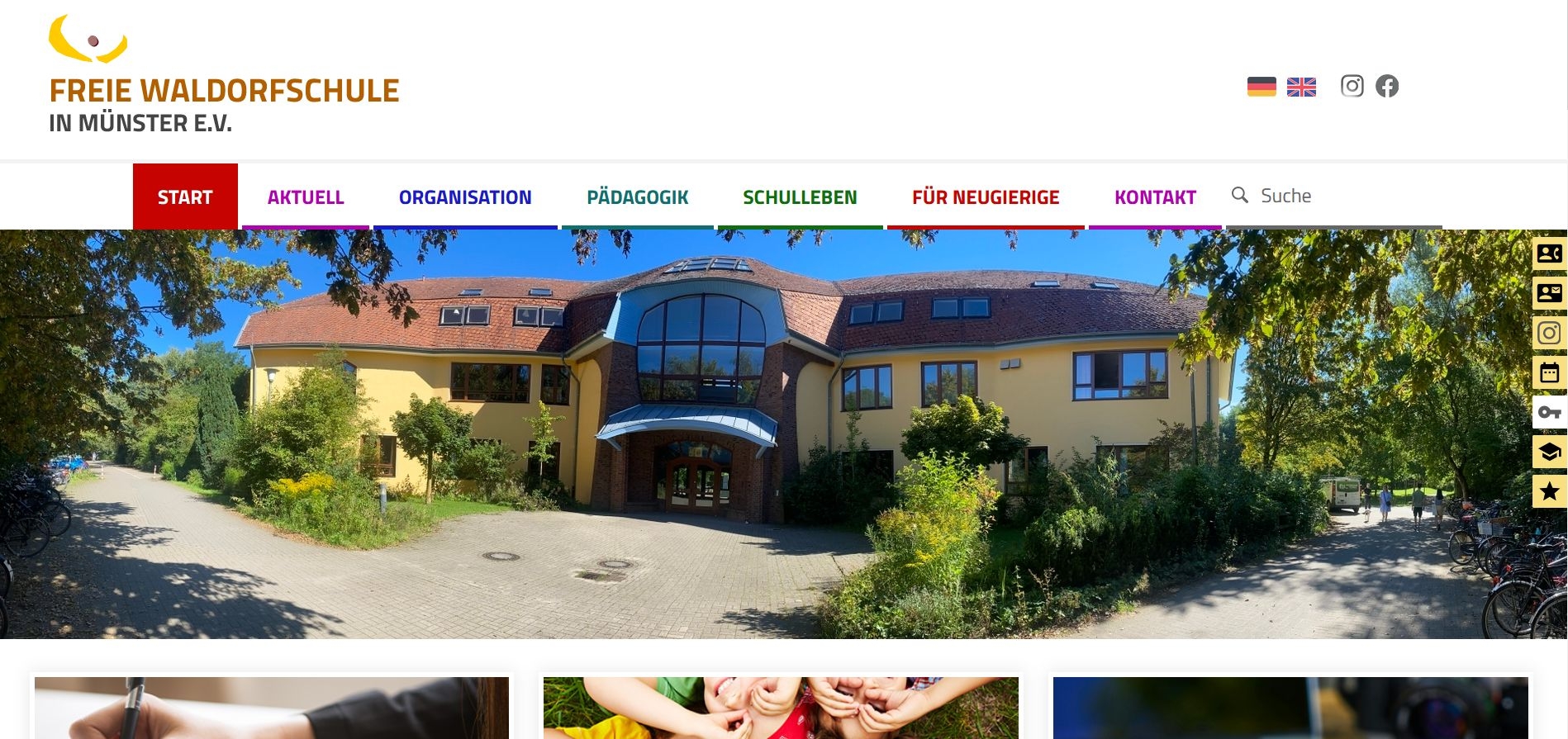 Webseite freie Waldorfschule