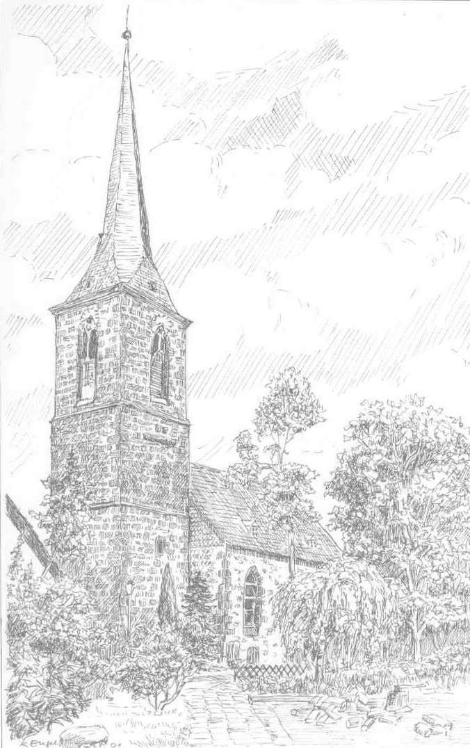 Postkarte Kirche