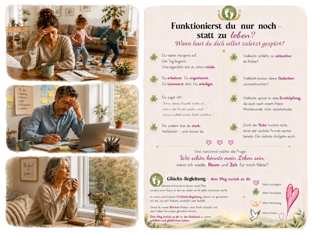 Glücks-Begleitung für mehr Lebensfreude, innere Ruhe und persönliche Balance