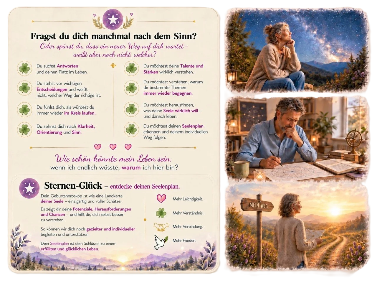 Sternen-Glück – astrologische Orientierung für den eigenen Weg und persönliche Potenziale