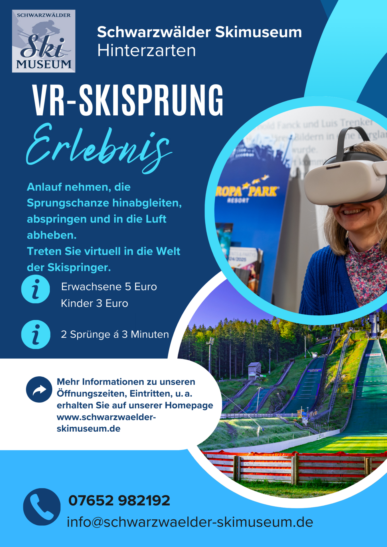 VR-Skisprung Erlebnis