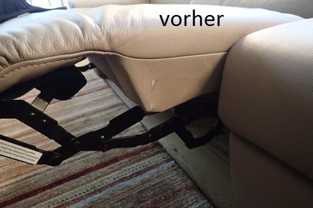 Lederschaden vorher