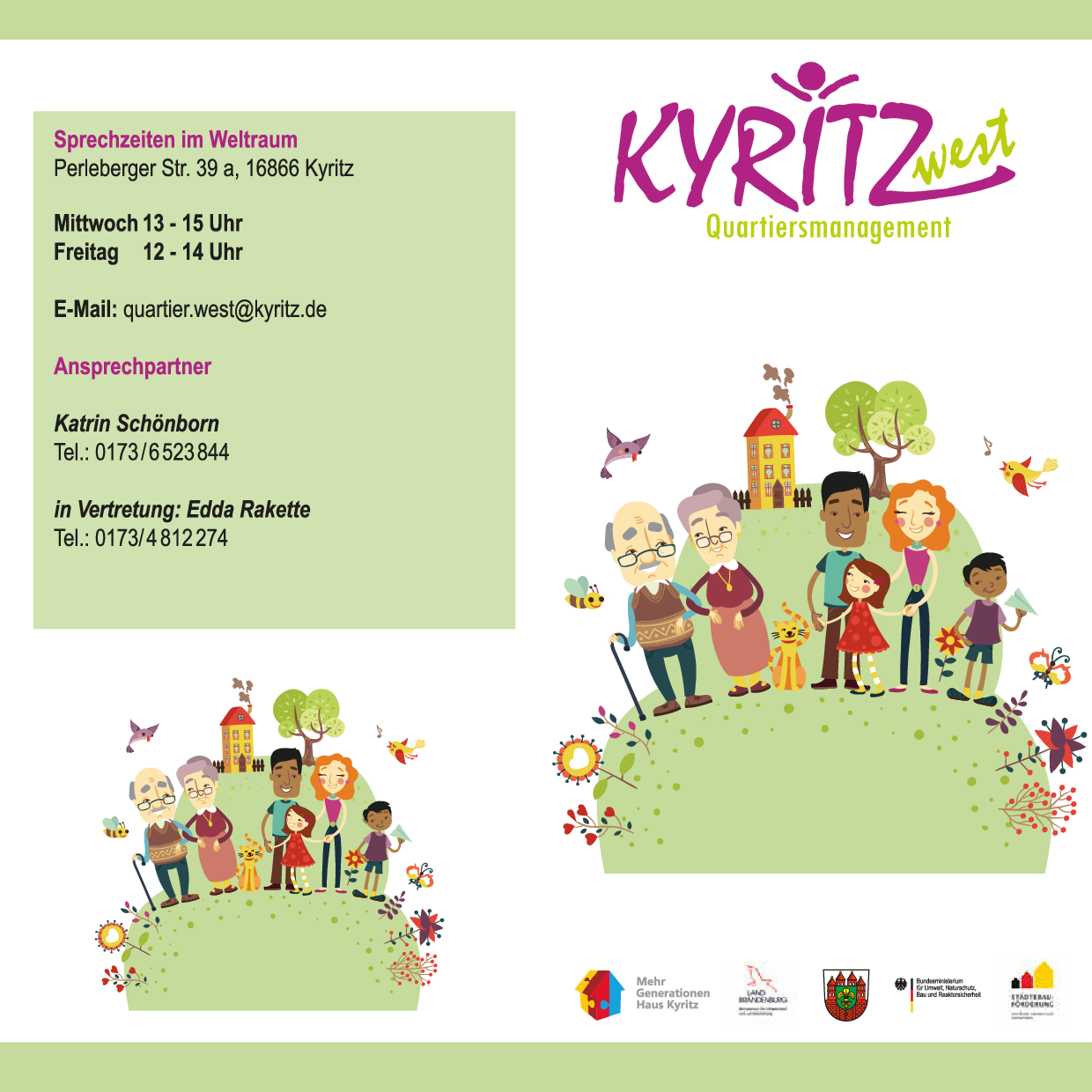 Flyer Quartiersmanagement Kyritz-West