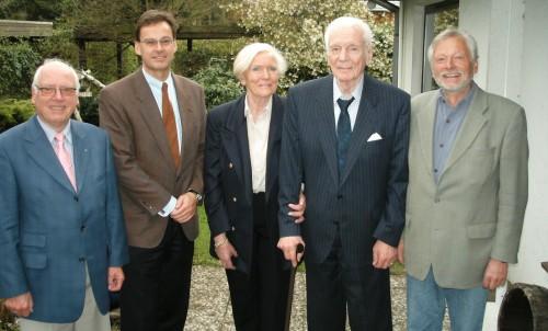 von links nach rechts:  Dr. Hans-Hermann, Lambracht, Axel Gedaschko, Marianne Frölich, Dr. Heinz-Wilhelm Frölich †7.1.2007, Norbert Stein
