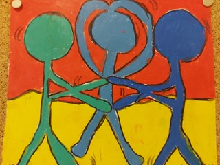 01-Freundschaften á la Keith Haring (Klasse 4a und 4b)