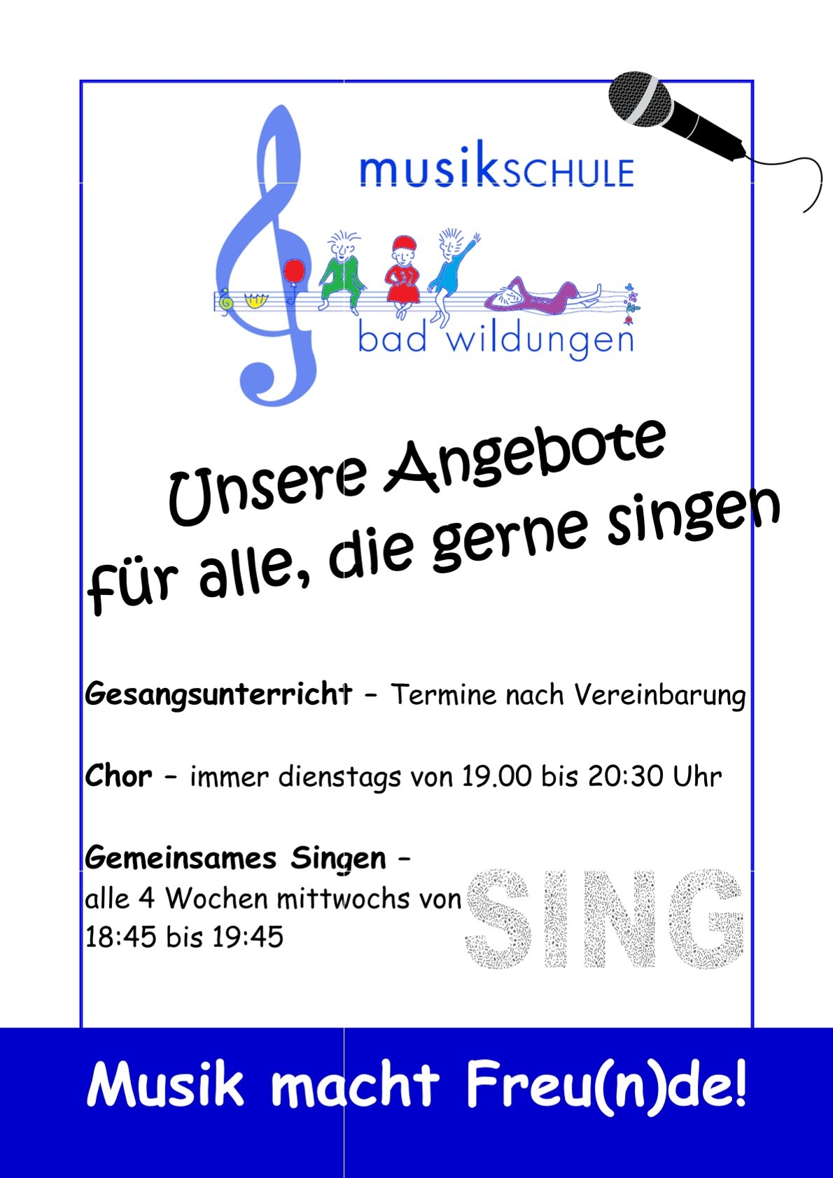 Angebot Gesang
