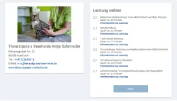 Buchungswebseite Beerheide