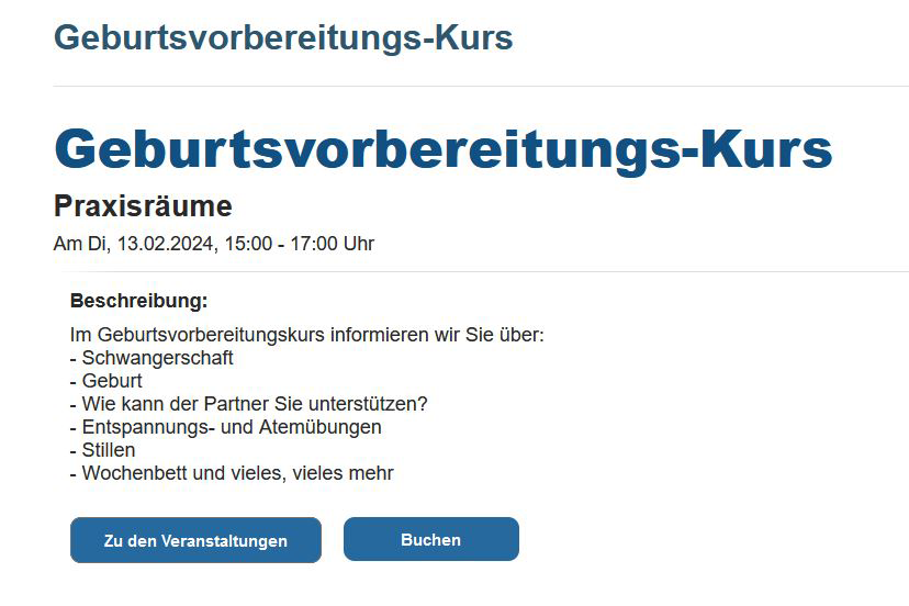 Infos zum Kurs