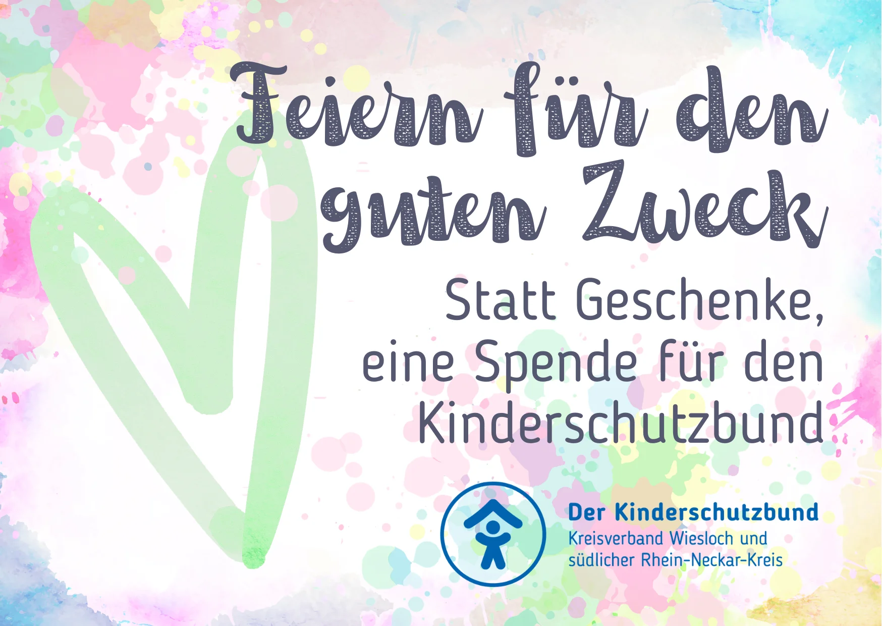 Spende statt Geschenke