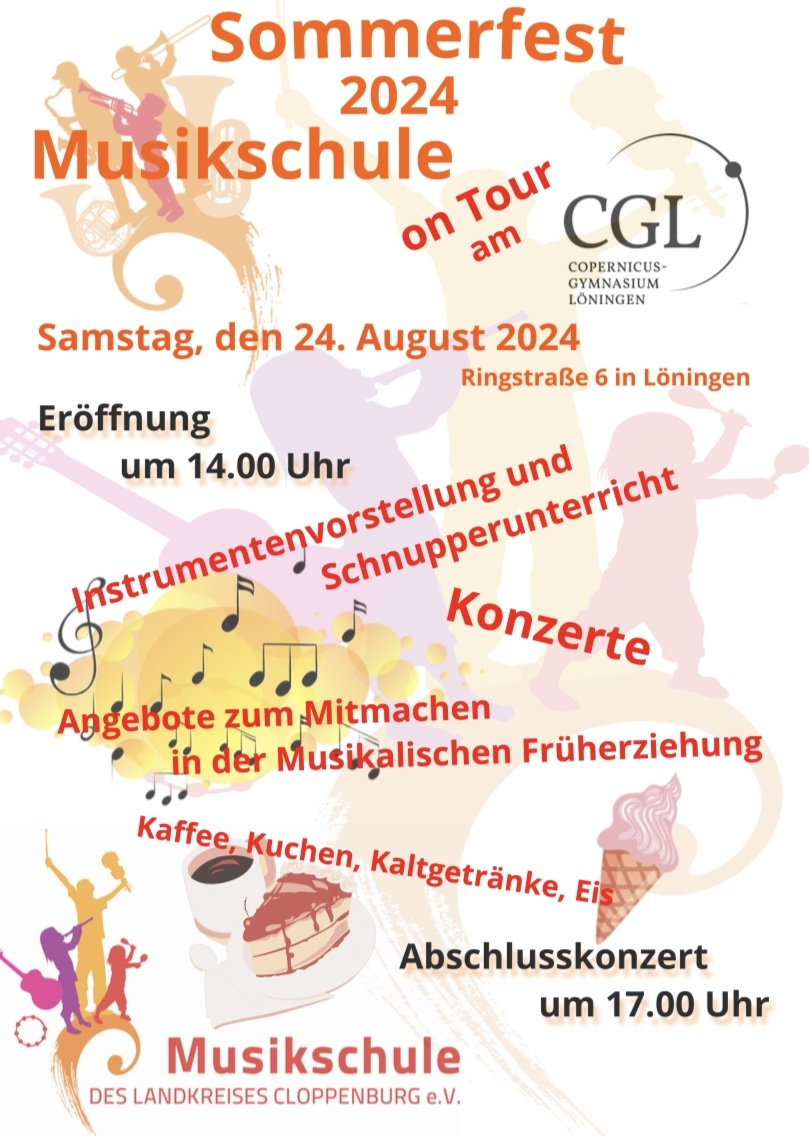 Einladung Sommerfest der Musikschule