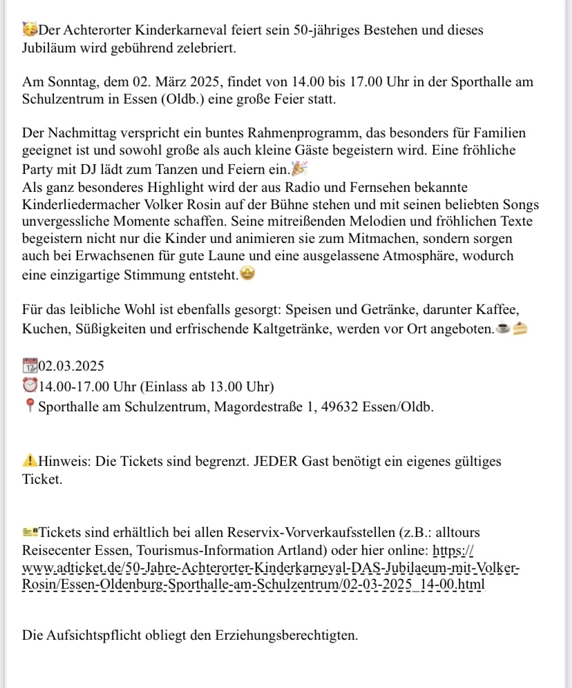 Kinderkarneval Teil 2