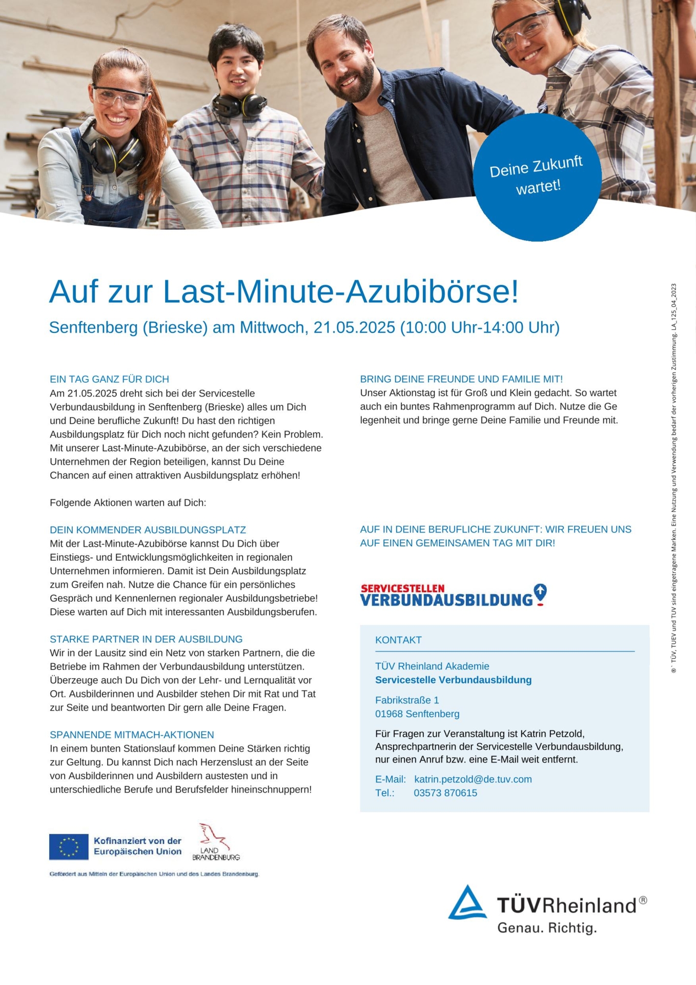 Last-Minue-Azubibörse Senftenberg