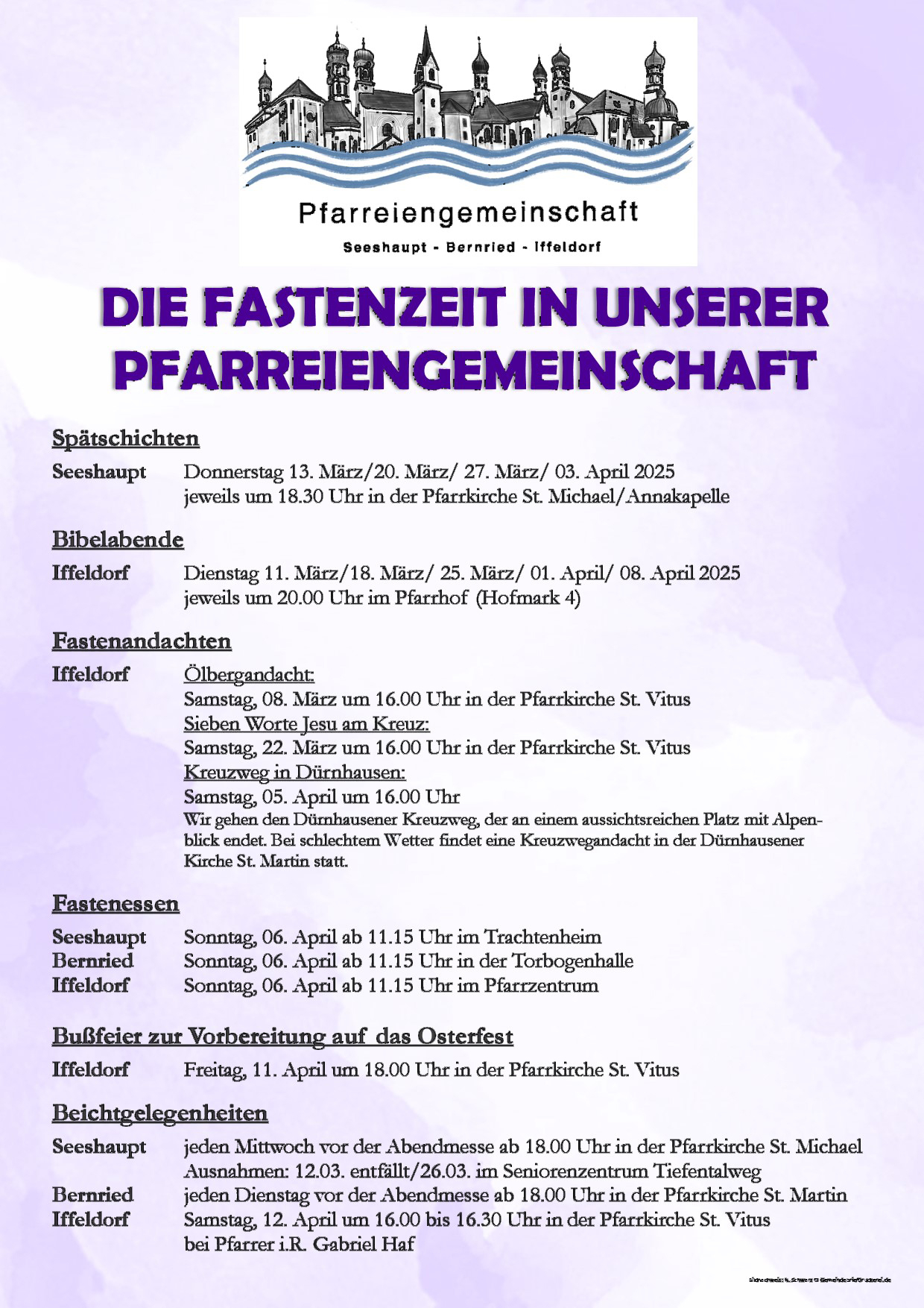 Plakat zur Fastenzeit 2025m