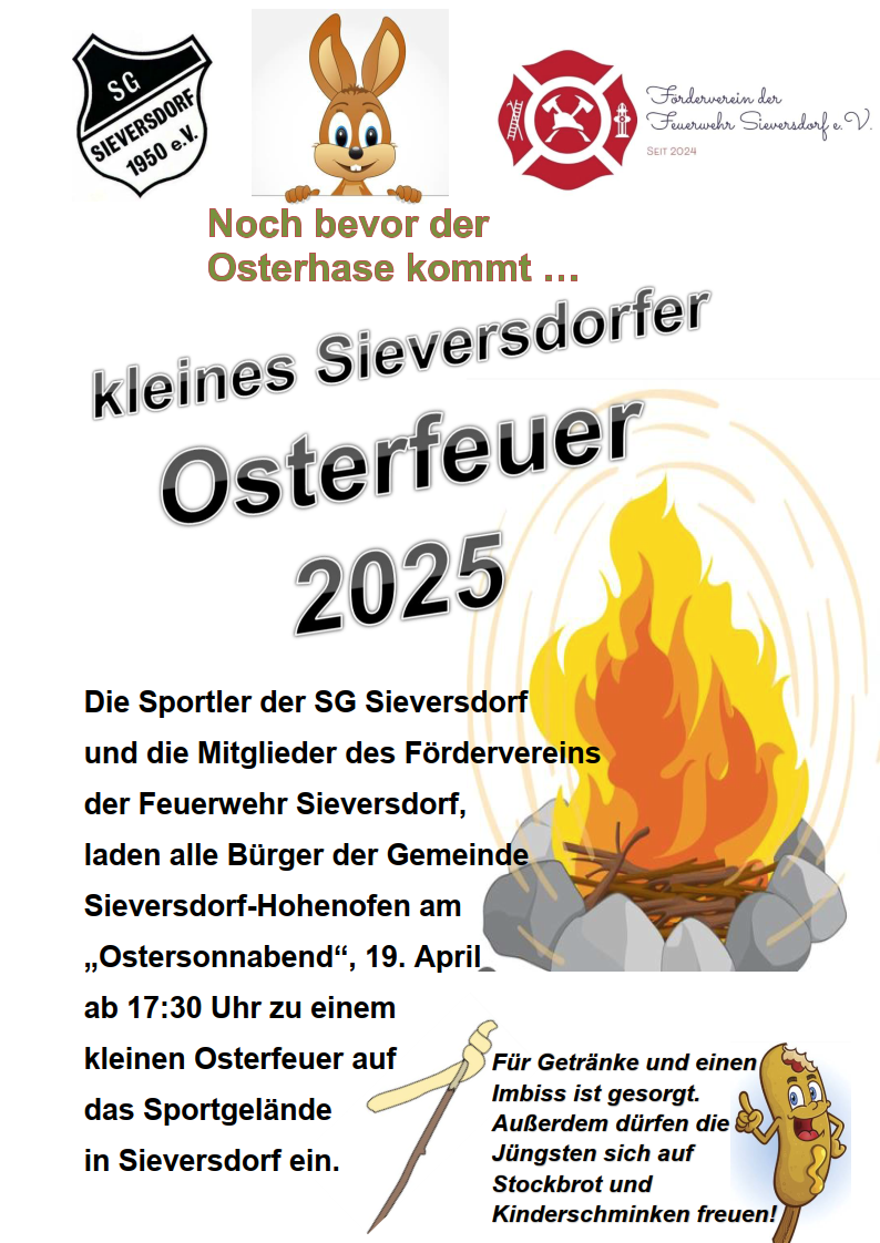 Flyer Osterfeuer 2025